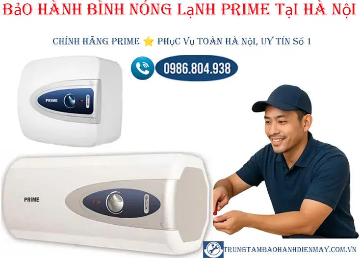 Bảo hành bình nóng lạnh Prime tại Hà Nội
