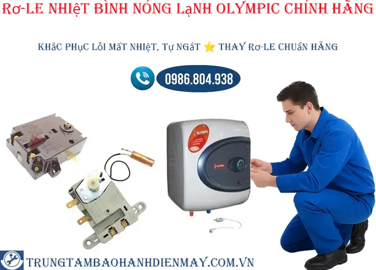 Thay Rơ-le bình nóng lạnh Olympic tại Hà Nội