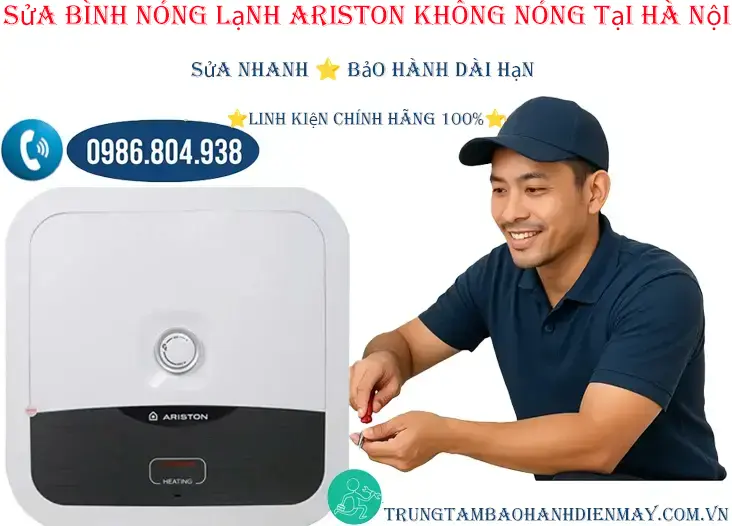 Sửa bình nóng lạnh Ariston không nóng tại Hà Nội