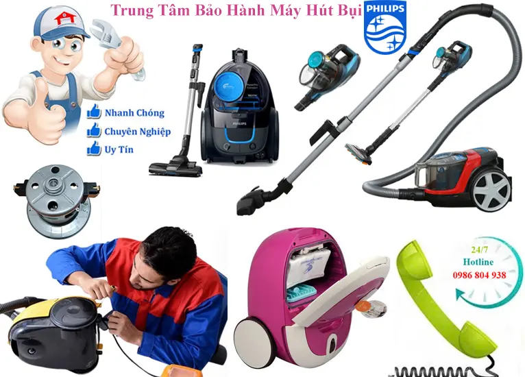 Bảo hành máy hút bụi Philips tại Hà Nội