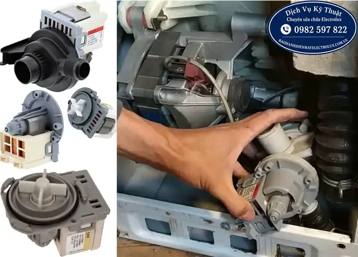 Thay bơm xả máy giặt Electrolux tại Hà Nội