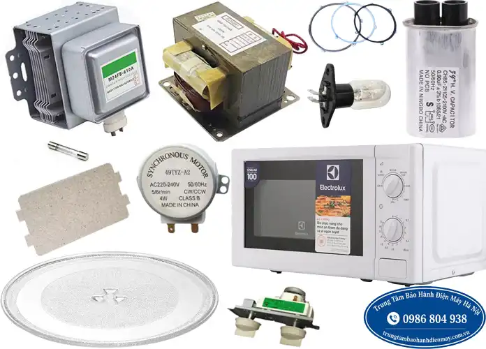 Thay linh kiện lò vi sóng Electrolux không nóng tại Hà Nội