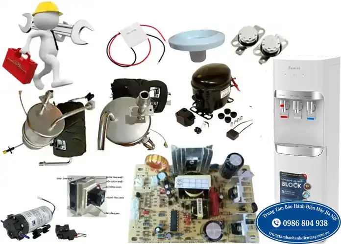 Kiểm tra linh kiện cây nước Funiki trước khi thay