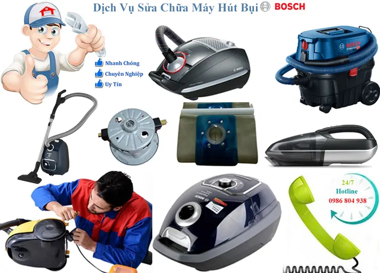 Sửa máy hút bụi Bosch giá rẻ nhất Hà Nội