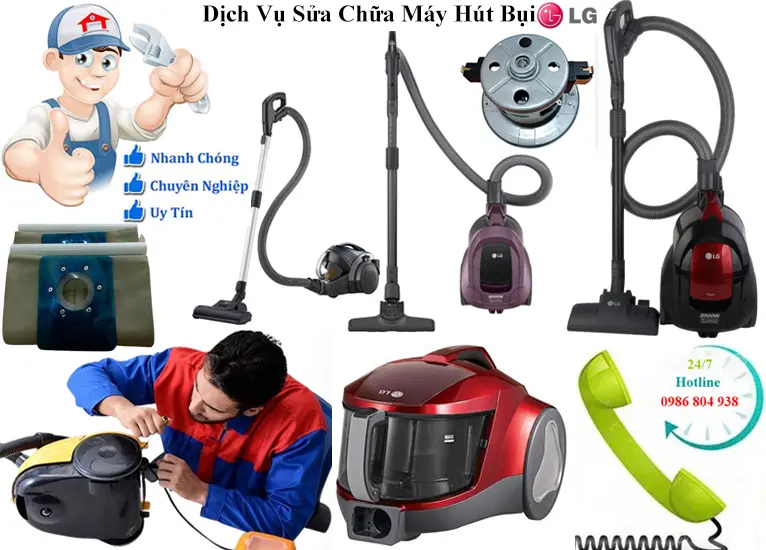 Sửa máy hút bụi Lg tại Hà Nội- Gọi là có
