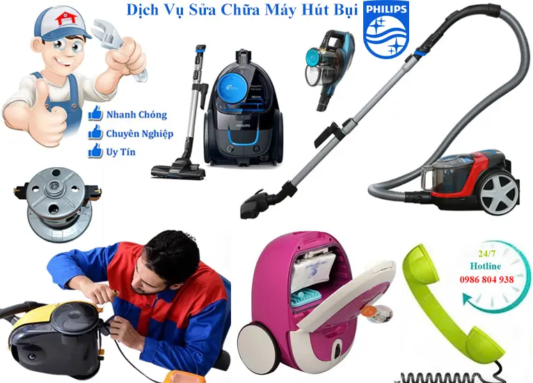 Sửa máy hút bụi Philips tại Hà Nội