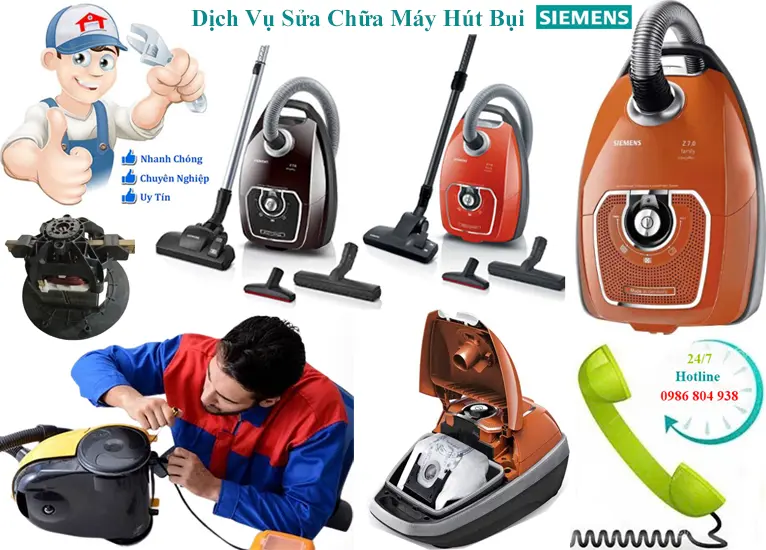 Sửa máy hút bụi Siemens giá rẻ tại Hà Nội