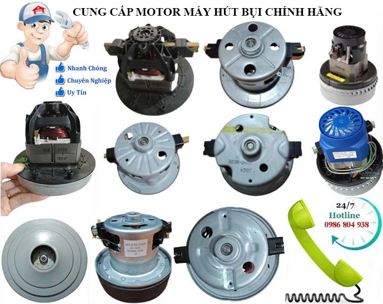 Thay Motor Dong Co May Hut Bui Fakir