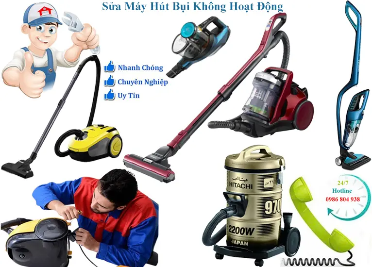 Sửa máy hút bụi không hoạt động tại nhà Hà Nội