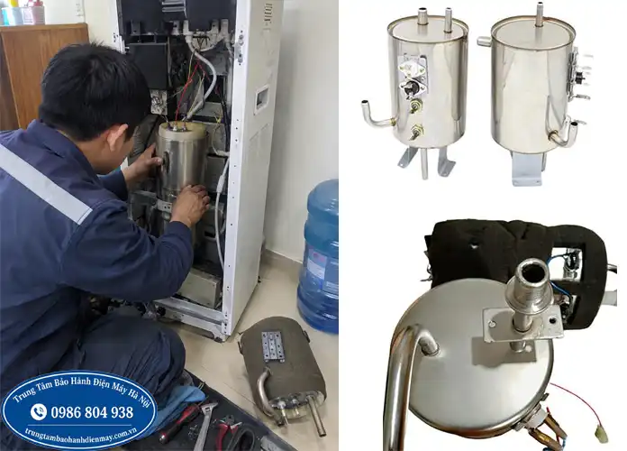 Kiểm tra bầu đun cây nước Aqua khi máy không nóng