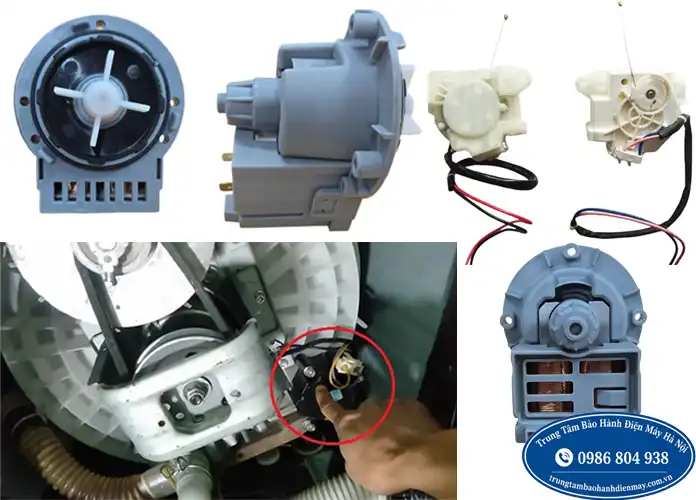 Thay bơm xả máy giặt Sharp tại Hà Nội