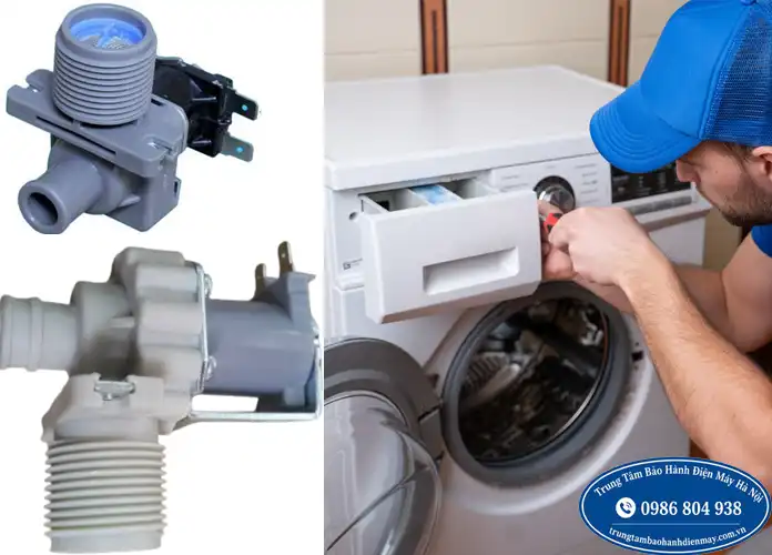 Thay van cấp nước máy giặt Sharp tại Hà Nội