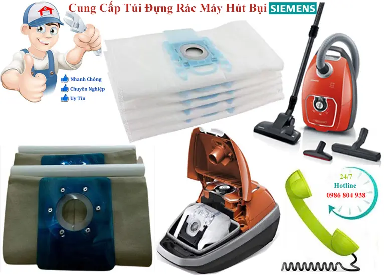 Bán túi đựng rác lọc bụi máy hút bụi Siemens chính hãng