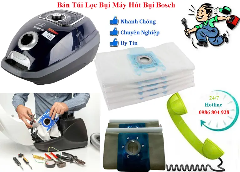 Bán túi lọc máy hút bụi Bosch - giao hàng toàn quốc