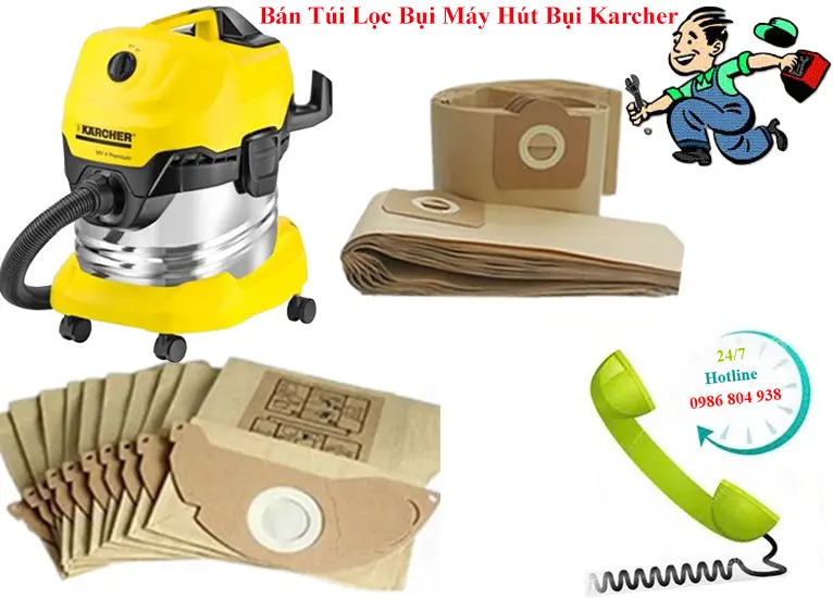 Bán túi lọc máy hút bụi Karcher tại Hà Nội