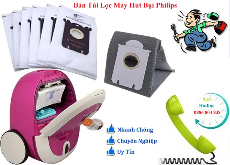 Bán túi lọc máy hút bụi Philips chính hãng