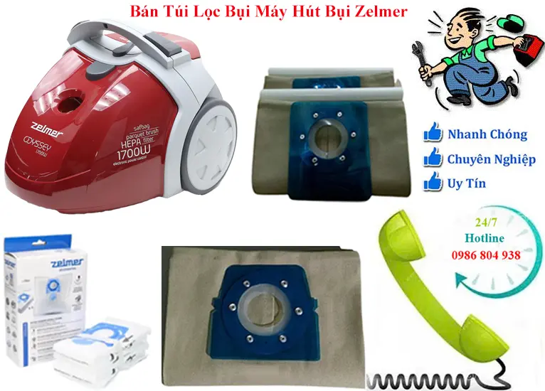 Bán túi lọc bụi máy hút bụi Zelmer chính hãng