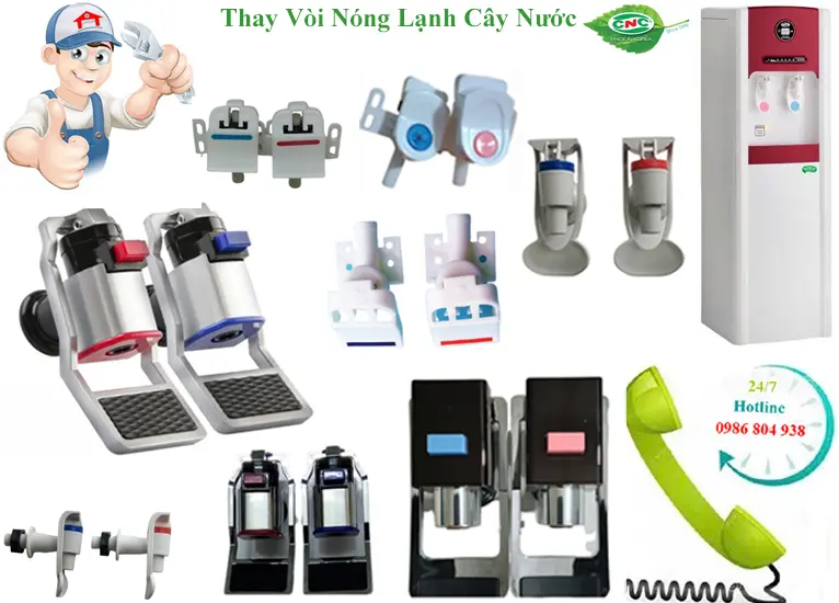 Thay vòi nóng lạnh cây nước Cnc tại Hà Nội