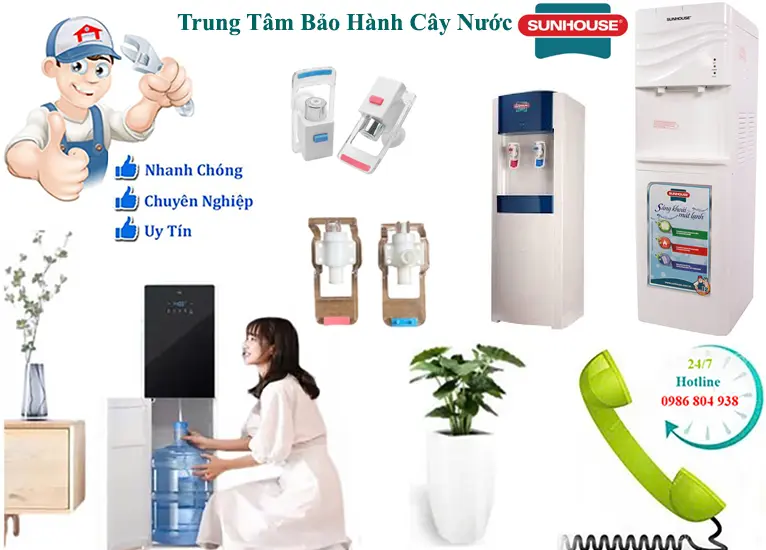 Bảo hành cây nước nóng lạnh Sunhouse tại Hà Nội