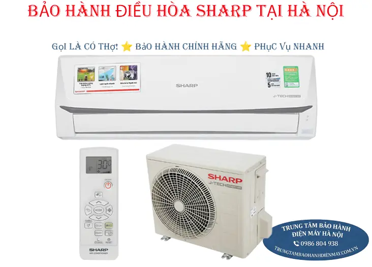 Bảo hành điều hòa Sharp chính hãng tại Hà Nội