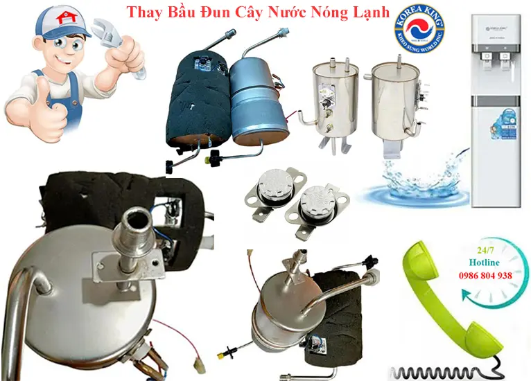 Thay bầu đun cây nước Korea King tại Hà Nội