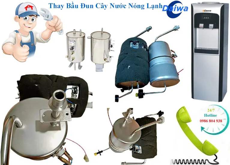 Thay bầu đun cây nước Daiwa tại Hà Nội