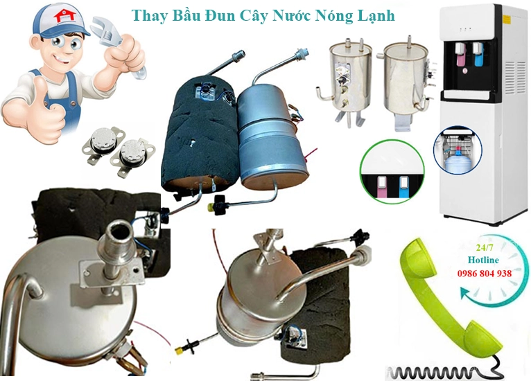 Thay bầu đun nóng cây nước Sanaky tại Hà Nội