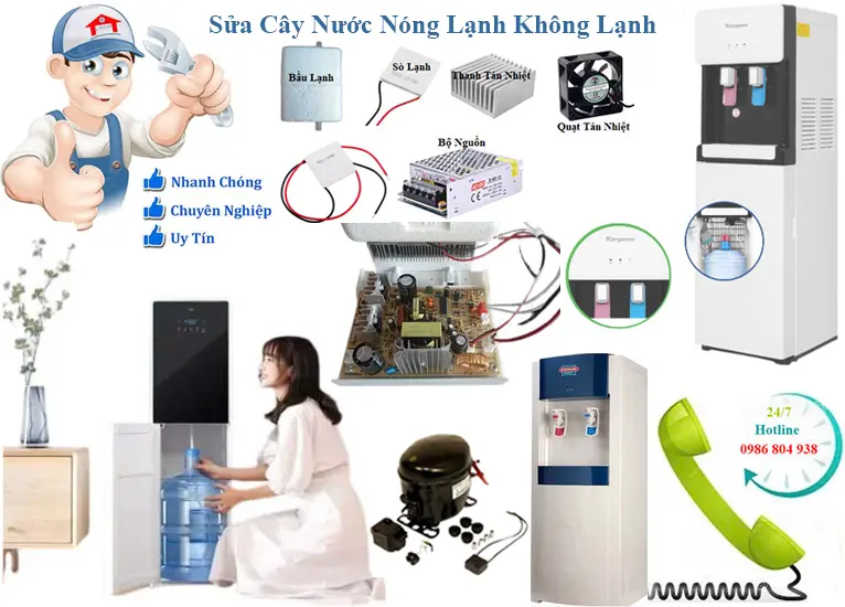 Sửa cây nước nóng lạnh không lạnh