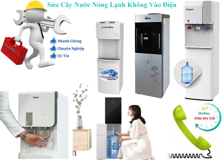 Sửa cây nước nóng lạnh không vào điện
