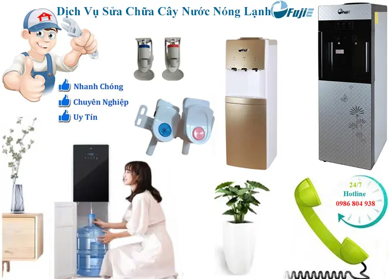 Sửa cây nước nóng lạnh Fujie tại Hà Nội