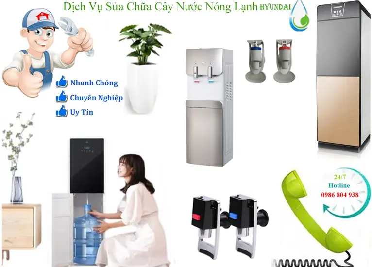 Sửa cây nước nóng lạnh Hyundai tại Hà Nội