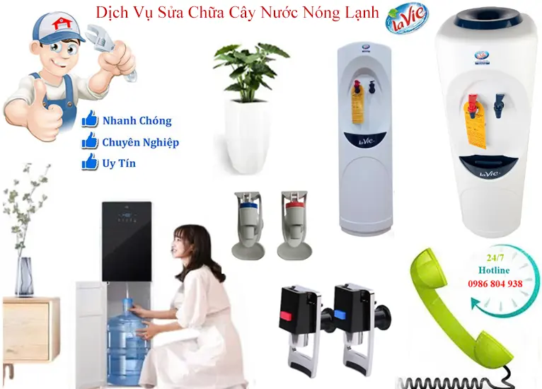 Sửa cây nước nóng lạnh Lavie tại Hà Nội