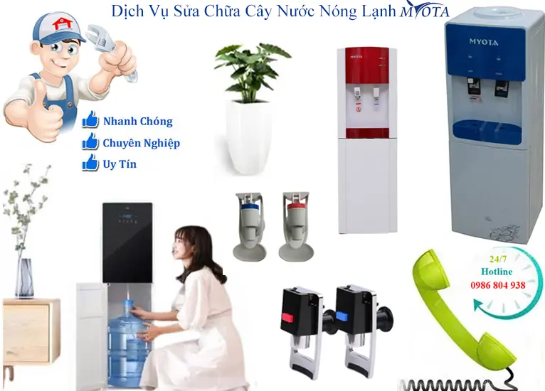 Sửa cây nước nóng lạnh Myota tại Hà Nội