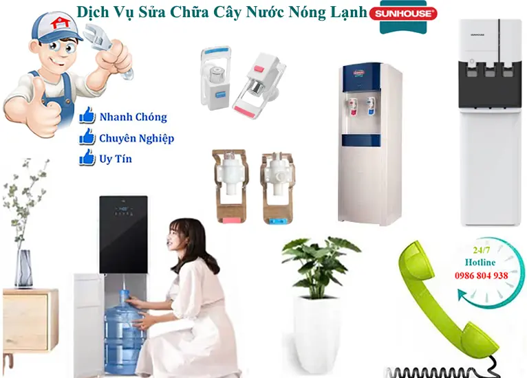 Sửa cây nước nóng lạnh Sunhouse tại Hà Nội