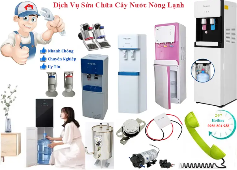 Thợ sửa cây nước nóng lạnh tại Hà Nội, sửa tại nhà