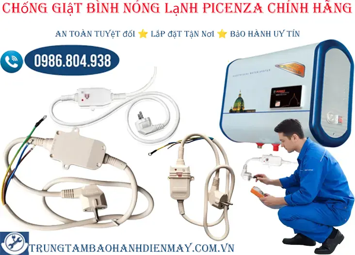 Lắp chống giật bình nóng lạnh Picenza tại Hà Nội