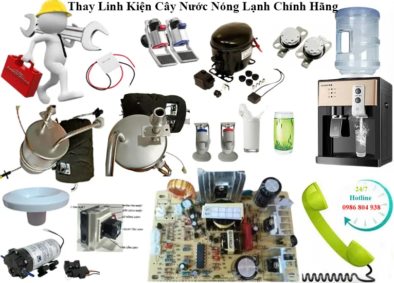 Thay linh kiện chính hãng cây nước Sakerama
