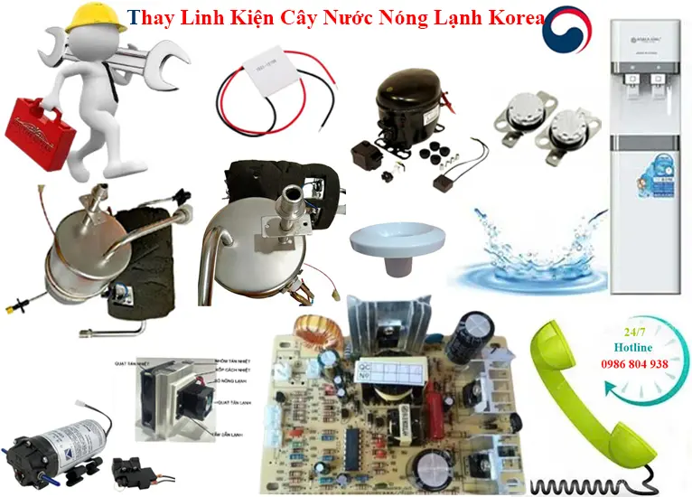 Thay linh kiện cây nước Korea chính hãng