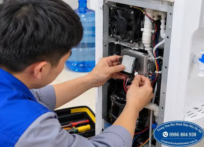 Kiểm tra chip làm lạnh cây nước FujiE tại Hà Nội