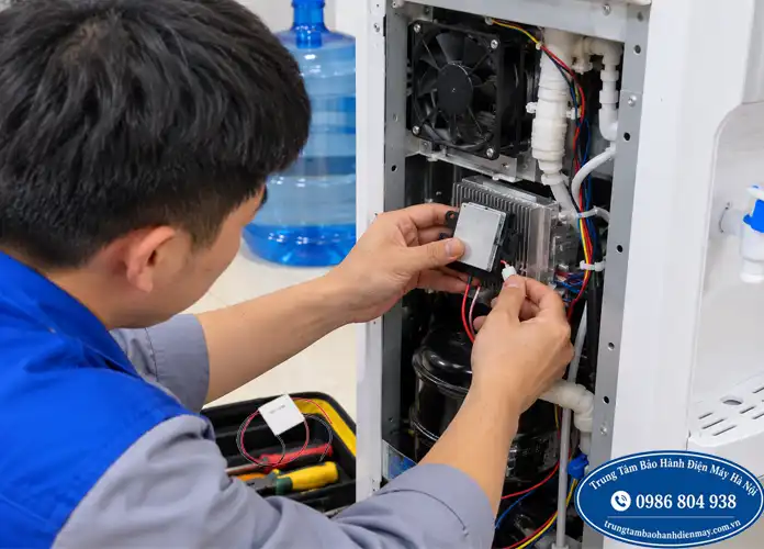 Kiểm tra chip làm lạnh cây nước Korea King tại Hà Nội