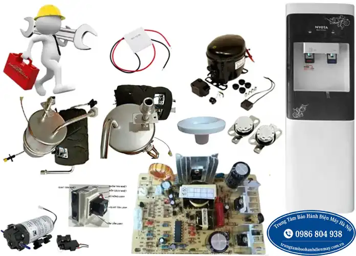 Kiểm tra linh kiện làm lạnh cây nước Myota tại Hà Nội