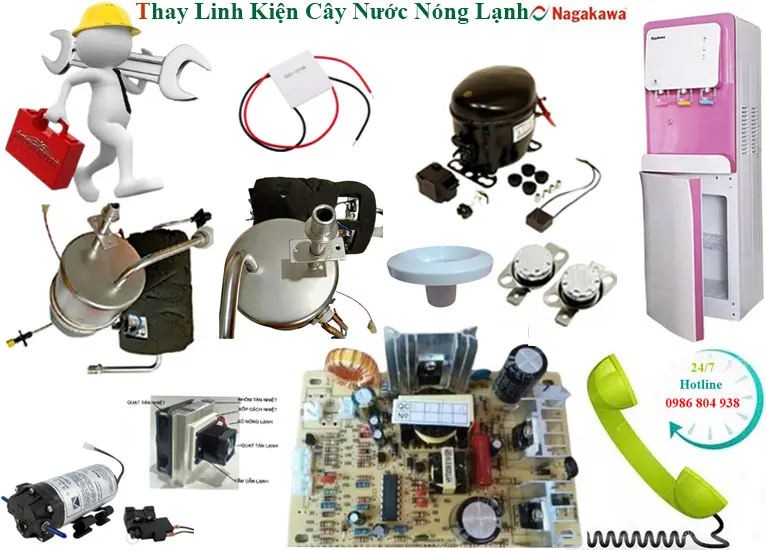 Thay linh kiện cây nước Nagakawa chính hãng