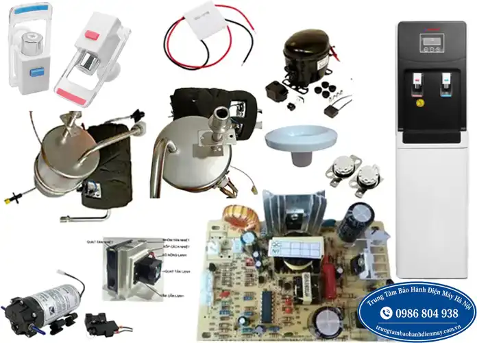 Kiểm tra linh kiện cây nước nóng lạnh Sanaky tại Hà Nội