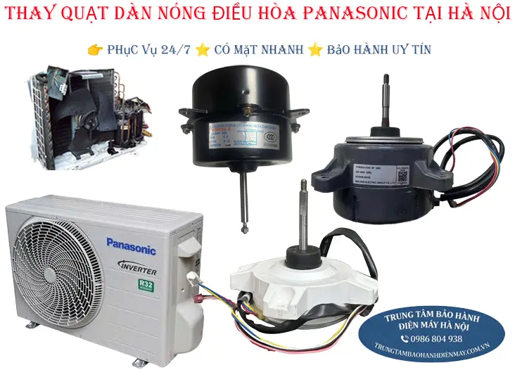 Thay quạt dàn nóng điều hòa Panasonic tại nhà