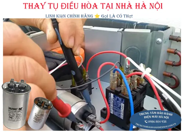 Thay tụ điều hòa LG chính hãng tại nhà