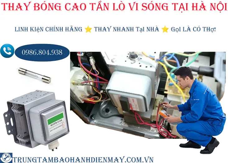 Thay bóng cao tần lò vi sóng Saiko tại Hà Nội