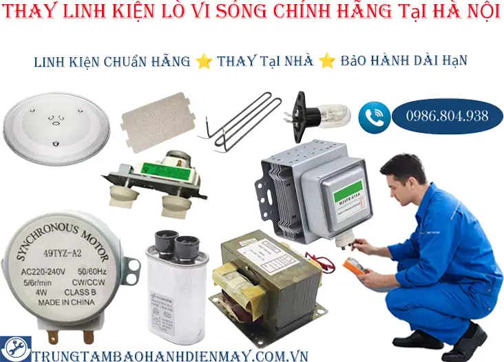 Thay linh kiện lò vi sóng Saiko chính hãng