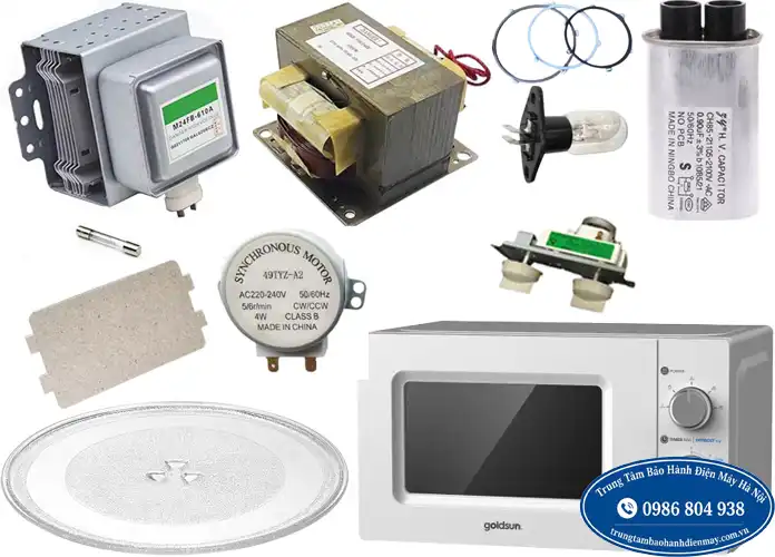 Thay linh kiện lò vi sóng Goldsun không nóng tại Hà Nội