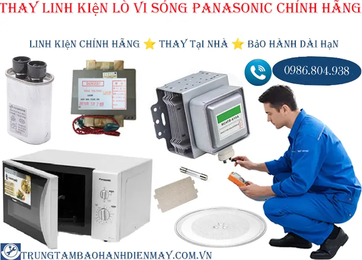 Linh kiện lò vi sóng Panasonic chính hãng có tem bảo hành