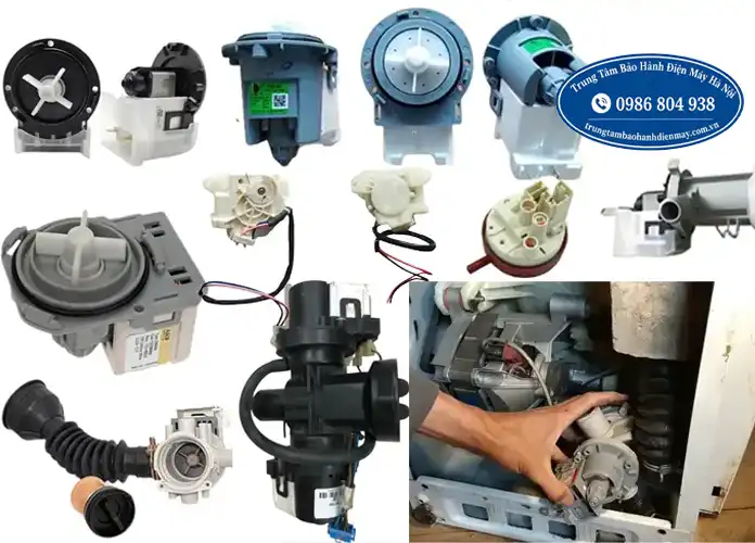 Kiểm tra bơm xả máy giặt